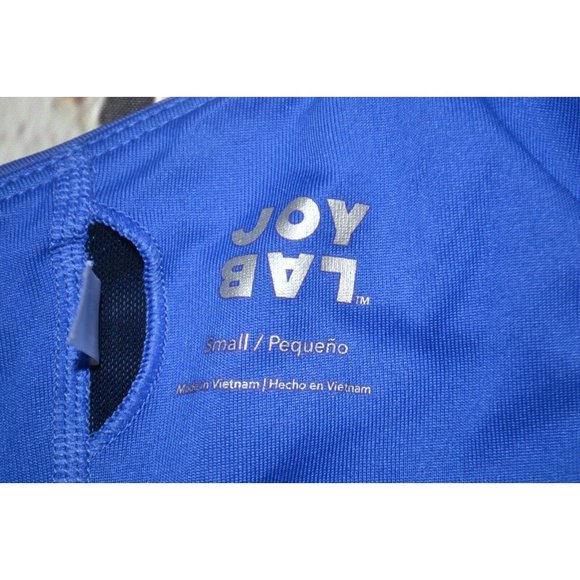 JOYLAB Women's Logo Band -‎ X Cross Back Sports Bra SIZE SMALL Blue - Picture 6 of 6